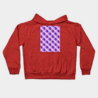 PURPLE DIAMOND DESIGN, DIAMOND PATTERN Kids Hoodie